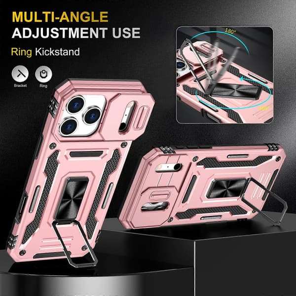 Armor PC + TPU Kameraskydd Telefonfodral (För iPhone 17 Pro)