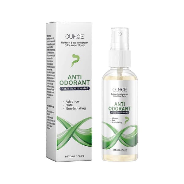 Långvarig lukt- och svettkontrollspray med aloe och vitamin E 30ml