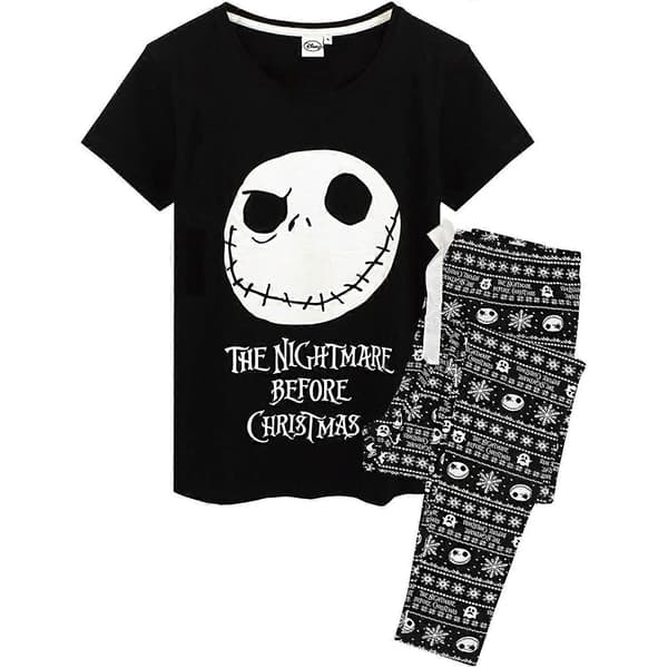 Nightmare Before Christmas Pyjamassett for dame med Jack Skellington