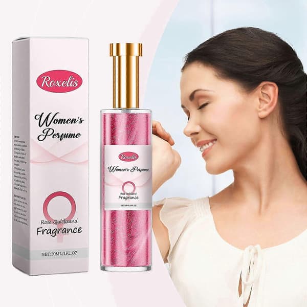 Rose Glamour Parfym för kvinnor, långvarig fräsch blommig doft, enkel applicering, 30ml