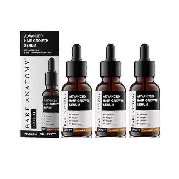 Bare Anatomy Advanced Hair Growth Serum - 30ml (3 stk)