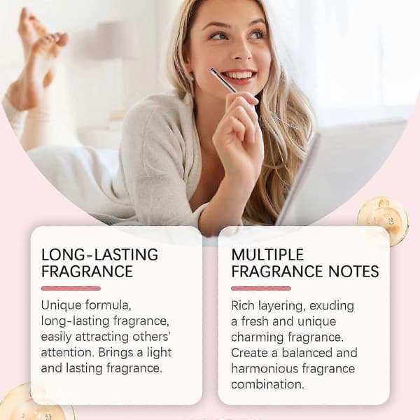 Roll-on parfume til kvinder, langvarig frisk naturlig aroma, ideel til dating