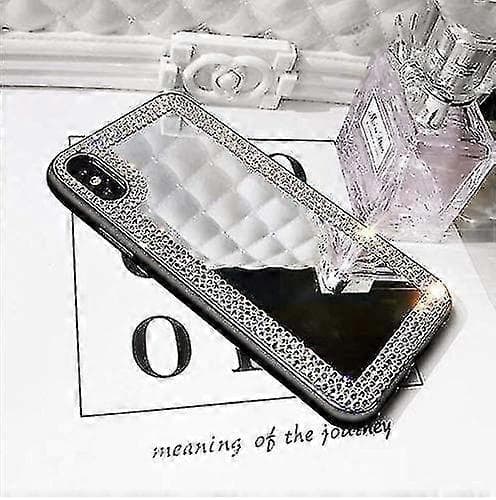 Bling etui kompatibelt med iPhone 11/iPhone 11 Pro/iPhone 11 Pro Max, luksus diamant krystal rhinsten glitter makeup spejl etui til piger