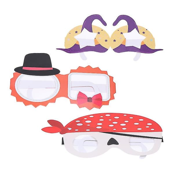 6 stk Halloween-briller til Halloween-dekorasjon