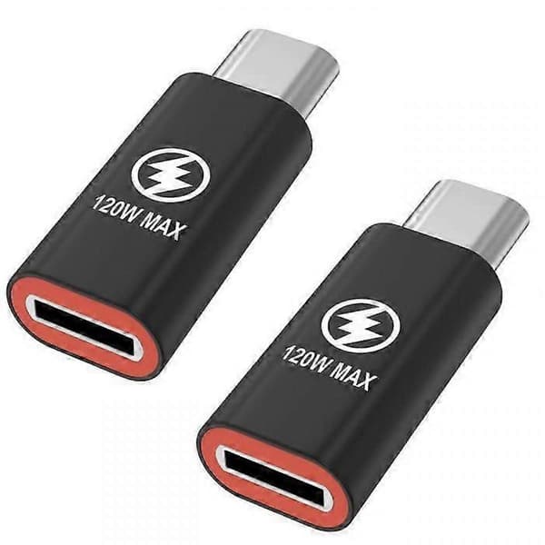 2 adaptere til iPhone 16 / iPhone 16 PLUS / iPhone 16 PRO / iPhone 16 PRO MAX - USB-C til Lightning Phonillico®