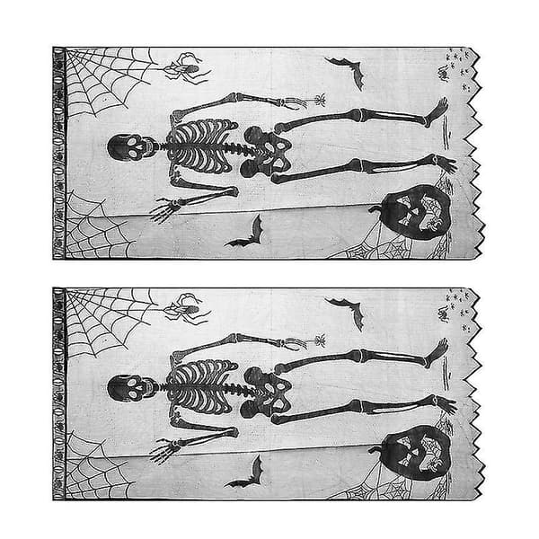 2 stk. Halloween-gardiner til Halloween-dekorationer