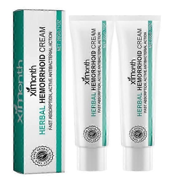 Urtehæmoridecreme til effektiv, sikker, sund, beroligende anus og fjernelse 20g (2 stk)