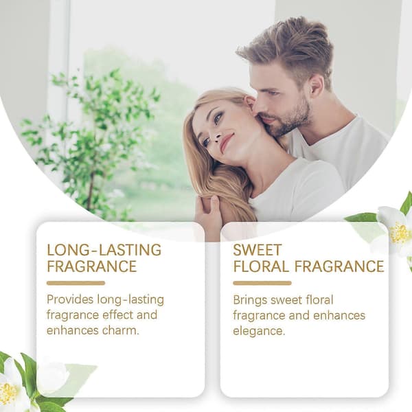 Myskparfym, elegant blommig doft med ros & sandelträ, långvarig fräschör, 6ml