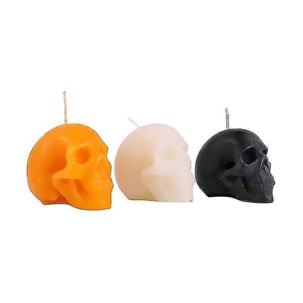 3 stk Halloween-lys for Halloween-dekor