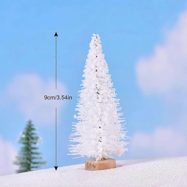 Mini furubord juletre: Vinterpynt