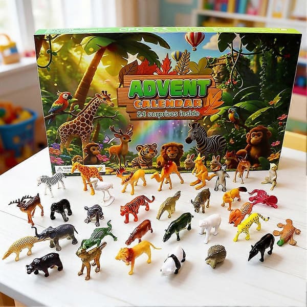 Dinosaur-gavesæt til drenge og piger Interaktiv jule-nedtælling Julepynt til nedtælling