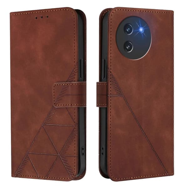 Crossbody 3D præget flip læder telefoncover (til Doogee Note 59 / Note 59 Pro)