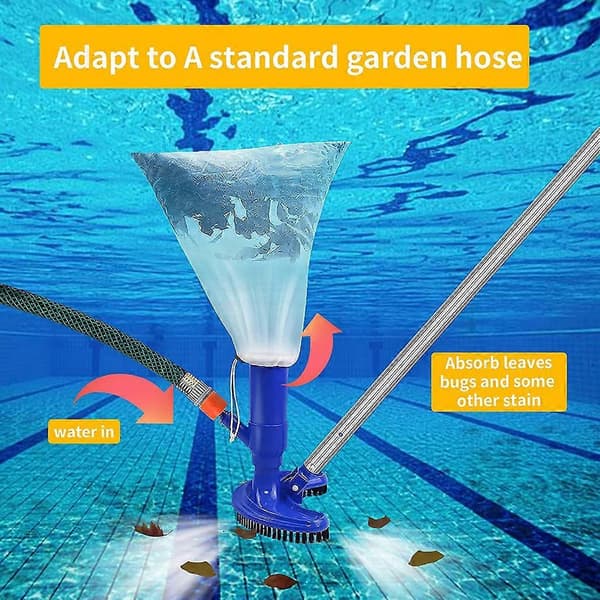 Pool Vacuum Jet Undervandsrenser Pool Bladstøvsuger til Pools, Damme