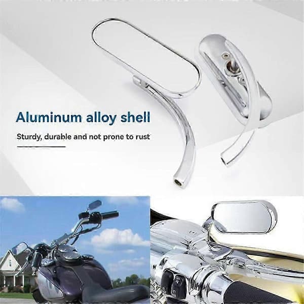 Universal Motorcykel M10 Backspegel Klassisk Retro för Softail Glide Touring A