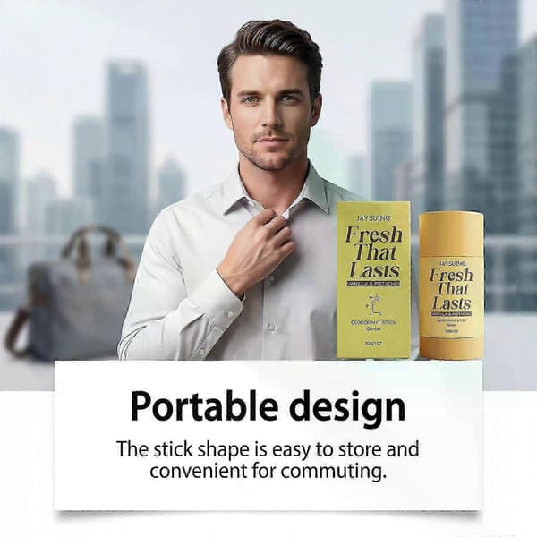 Langvarig duft Vanilje & Pistacie Deodorant Balm, 30g Ikke-klæbrig Solid Stick til Effektiv Kropslugtkontrol & Frisk Hud