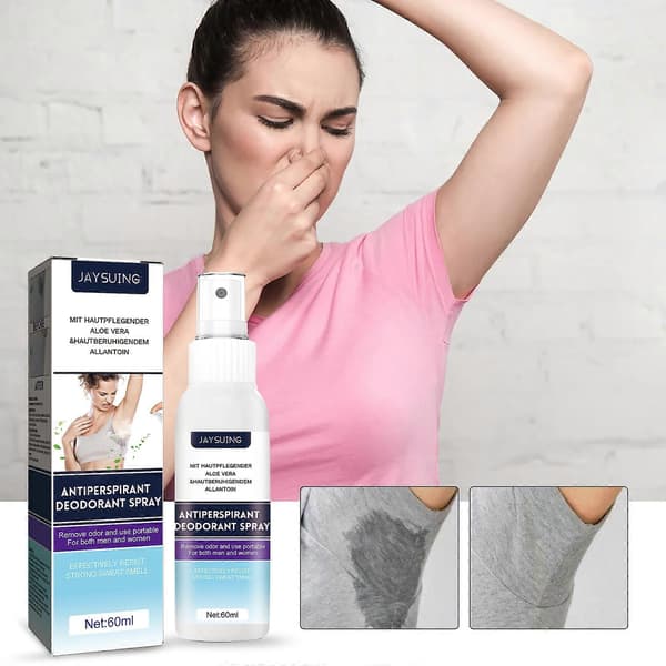 2 stk. Deodorantspray til armhuler, bærbar frisk spray til armhuler til sved- og lugtkontrol