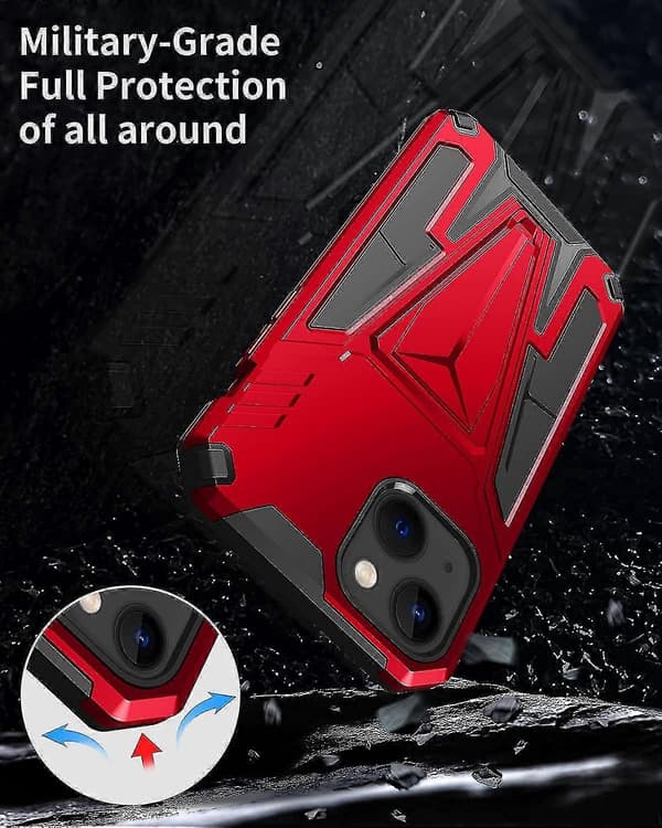 Military Grade Drop Protection Heavy Duty Armor Case Compatible with iPhone 13 Pro Max Series with Kickstand