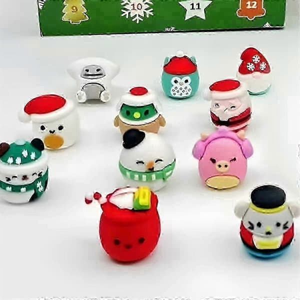 24 dagers julekalender med minifigurer, leker til julekalender, strømpefyll