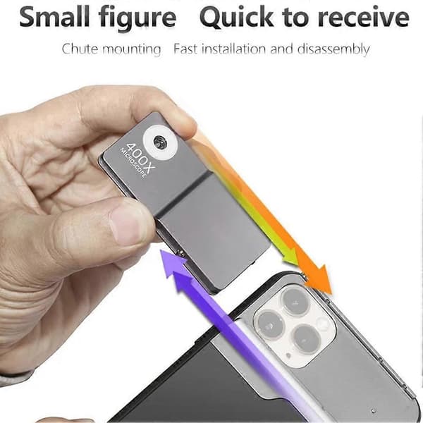 For iPhone 16 Pro 400X Microscope Phone Case Protective Cover for iPhone 16 Pro