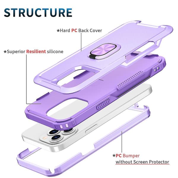 Sormustelinekotelo iPhone 13 Pro Max 6,7 tuumalle, iskunkestävä, putoamissuoja, tukee langatonta latausta