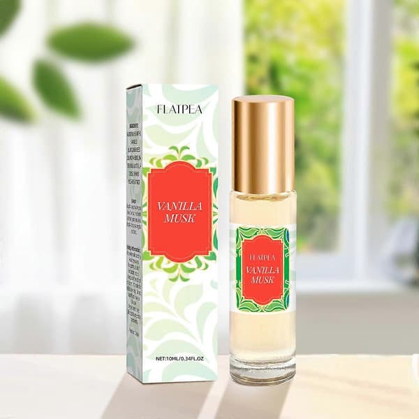 Vaniljmysk Roll-On Parfym 10ml, Långvarig alkoholfri doft för känslig hud