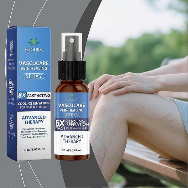 GFOUK Premium Åderbråck Massage Spray Lugnande Åderbråck Massage Spray för Bensmärta - 30ML（3ST）