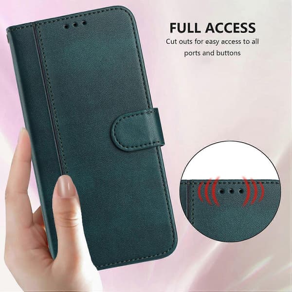 Til iPhone 17 Air Covers Pung Stativ Retro Tekstur Læder Telefoncover med Snor