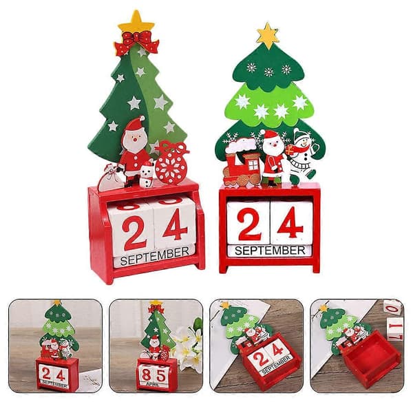 Julekalender i tre Julekalender til dekorasjon 2 stk