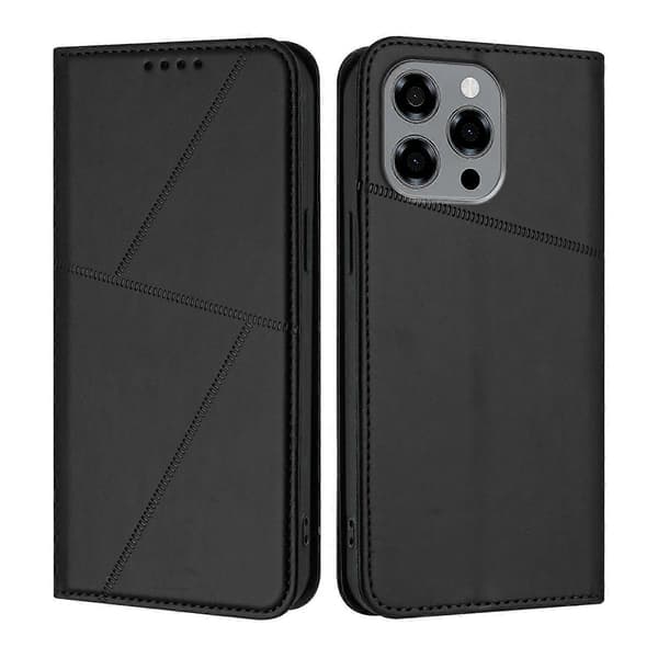 Sterkt magnetisk frostet flip-skinntelefondeksel til Doogee Note 58 / Note 58 Pro