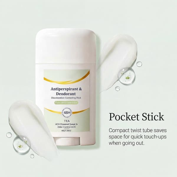 2 st. deodorantstift för armhålan, för luktkontroll och hudvård