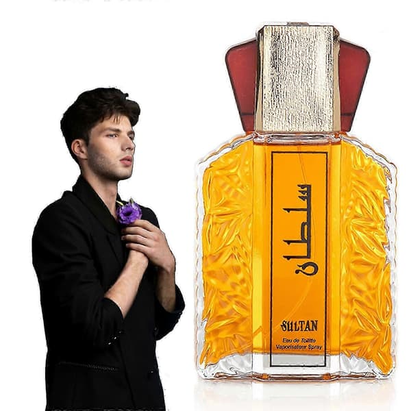 Arabiska parfymer för män Sultan Eau de Toilette, Dubai Retro Koncentrerad Långvarig Herrdoft, 100ml