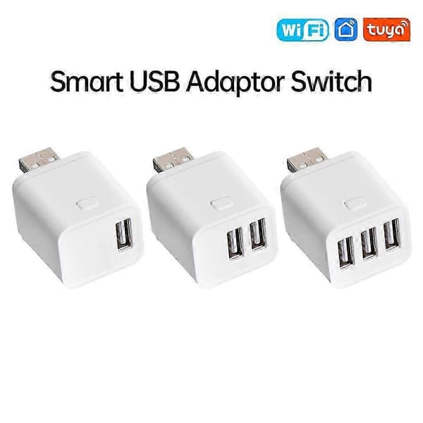 Tuya Smart WiFi USB-adapterbryter 5V Mini USB-strømadapter Smart Life-kontroll for Alexa Google Yandex Alice 1USB