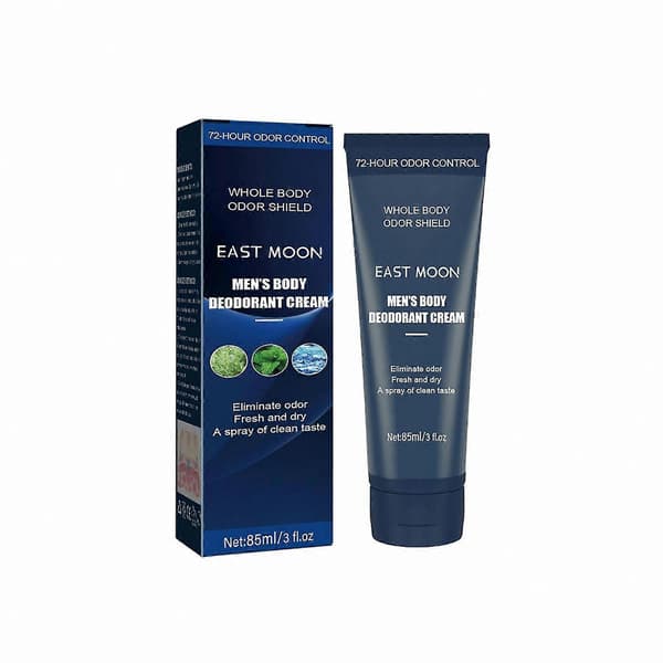 Fresh & Dry Deodorantkräm för män, 2-pack, Hudvänlig, Helkroppsluktkontroll, Skonsam formula