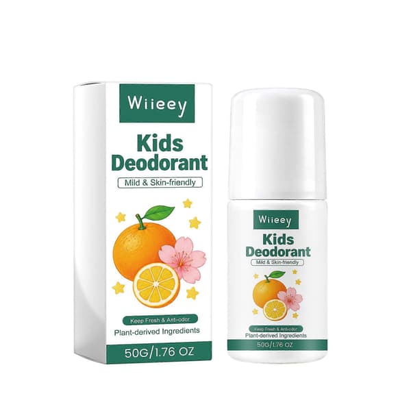 Citrus Roll-On Deodorant för barn, 50g Växtbaserat Luktskydd