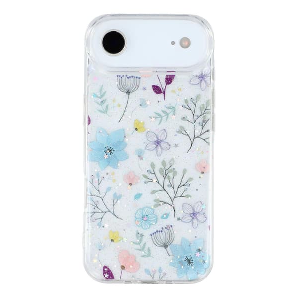 Til iPhone 17 Air Cover Glitter Blomst Epoxy Stødsikkert Telefoncover - Stil B