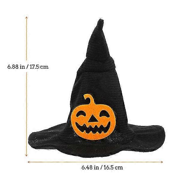 1 stk Halloween kjæledyrhatt Halloween heksehatt kjæledyrhodeplagg Halloween-pynt