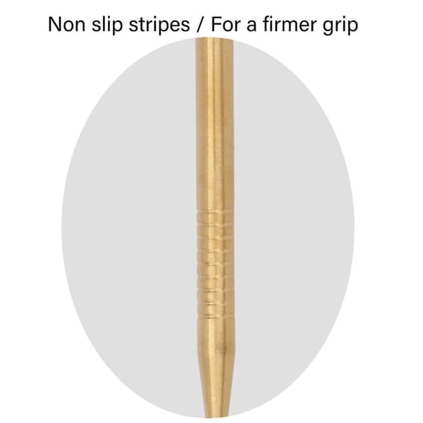 Gylden øyenvippeløfter i rustfritt stål 151x6mm perm-pinne A