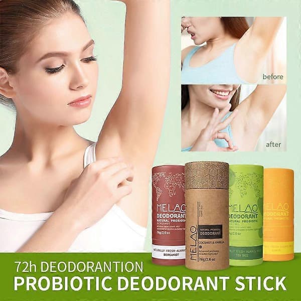 Deodorantstift med bergamottduft, miljøvennlig papirtube
