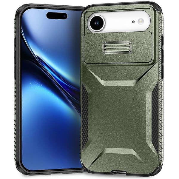 Kompatibel til iPhone 17 Air Case Camshield TPU + PC Telefonbeskyttelse Skridsikker sidekant