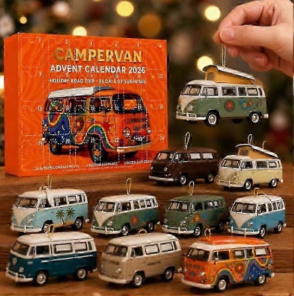 24-dagers adventskalender: Inkluderer 24 flate akryl-samleobjekter, en overraskelsesgave til nedtellingen til jul.