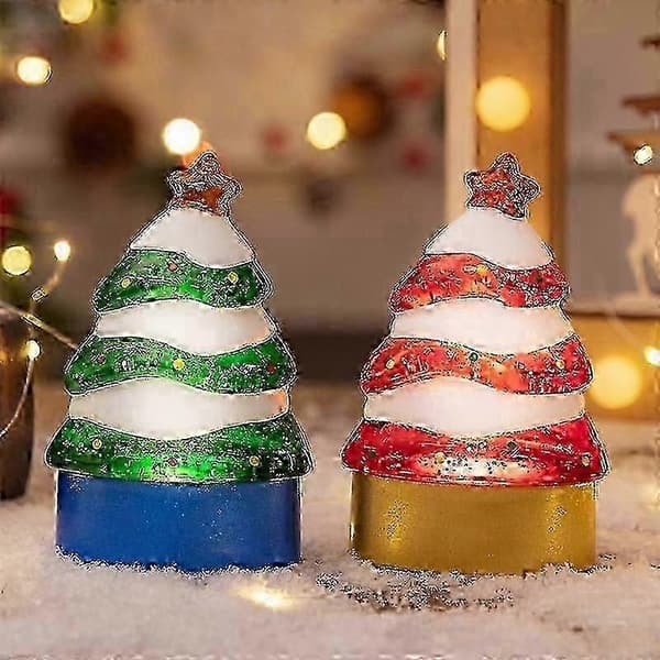 Julepynt lysende juletræ julebordpynt juletræ natlys