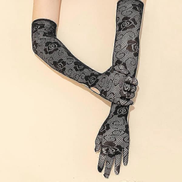 Mode Net Handsker Gotiske Mørke Net Handsker Halloween Cosplay Handsker