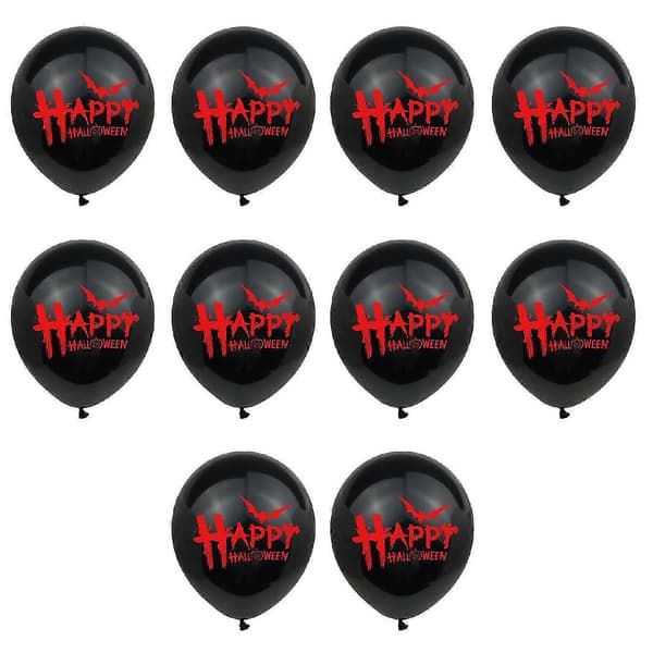 20 stk. holdbart Halloween-ballonsæt sort Halloween (Halloween)