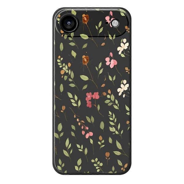 Compatible For iPhone 17 Air Case Small Petals Pattern Printing Straight Edge TPU Phone Back Cover