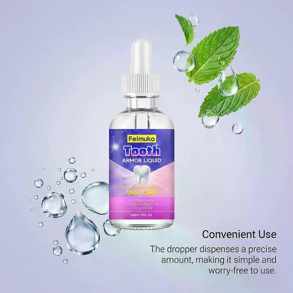 Tooth Armor Liquid, Mint Frisk Pust Munnpleieserum (60ml) A