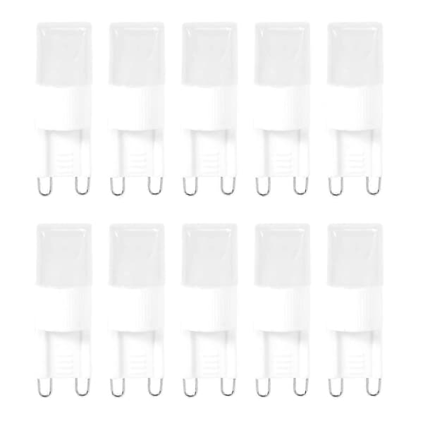 10x G9 1W LED høyeffekts lyspære varmhvit 3500 K