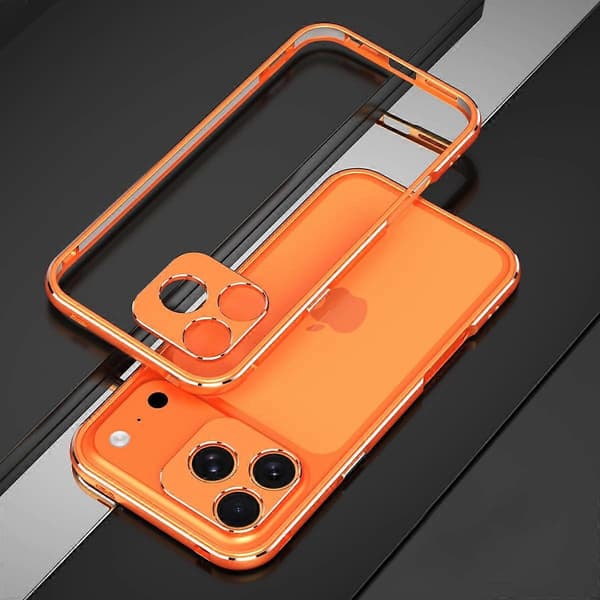 Til iPhone 17 Pro Max Bumper Case Telefonramme uden bagside med linsebeskyttelse