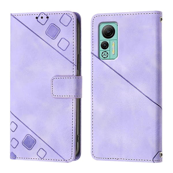 Preget telefondeksel i skinn for Ulefone Note 14