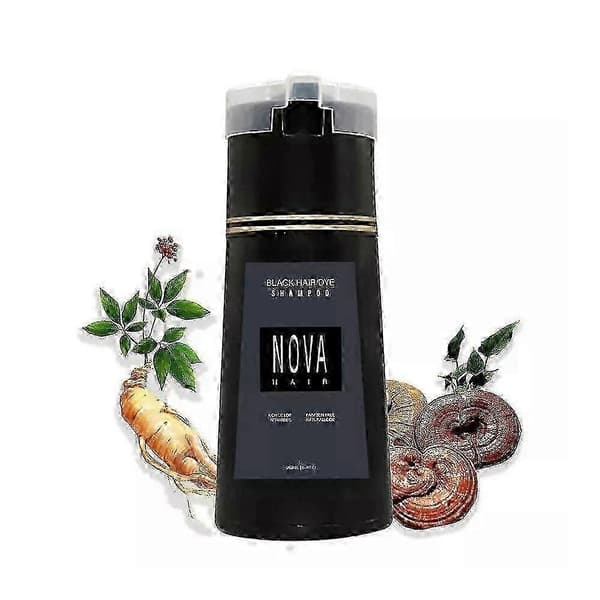 Nova Hårfarveshampoo, Nova Hår Instant Farveshampoo, Hårfarveshampoo til Hår - HF (Mørkebrun)
