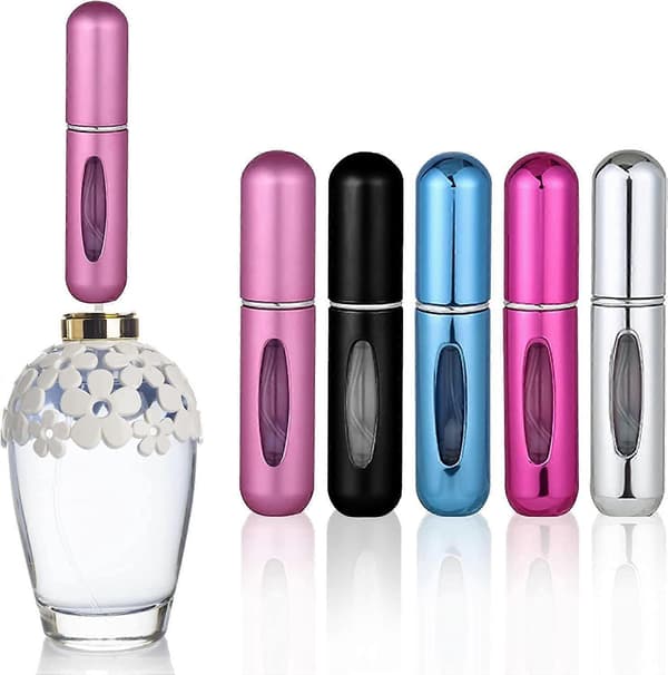 Parfyme Reise Påfyllbare Atomizer Flasker, 5ml Bærbar Flaskesett, 5 Pakke